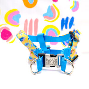 step in leopard yellow harness personalized savannah