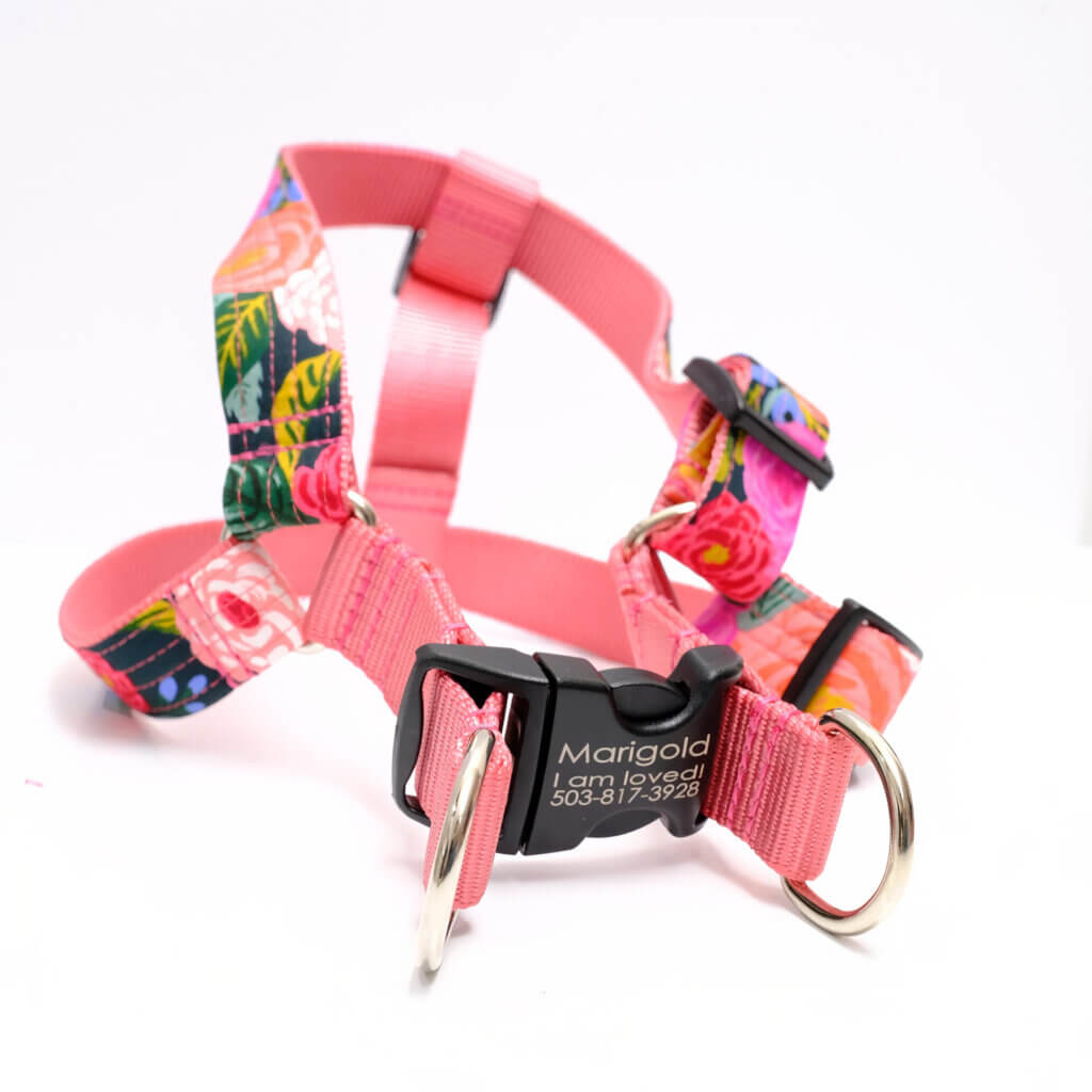 custom step in dog harness rifle paper juliet