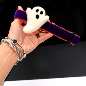 halloween dog collar ghost charm