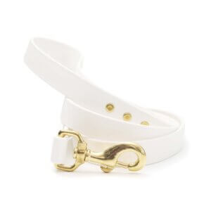 blanca white dog leash waterproof