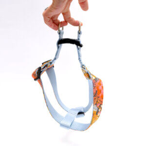 step in dog harness autumn flannel