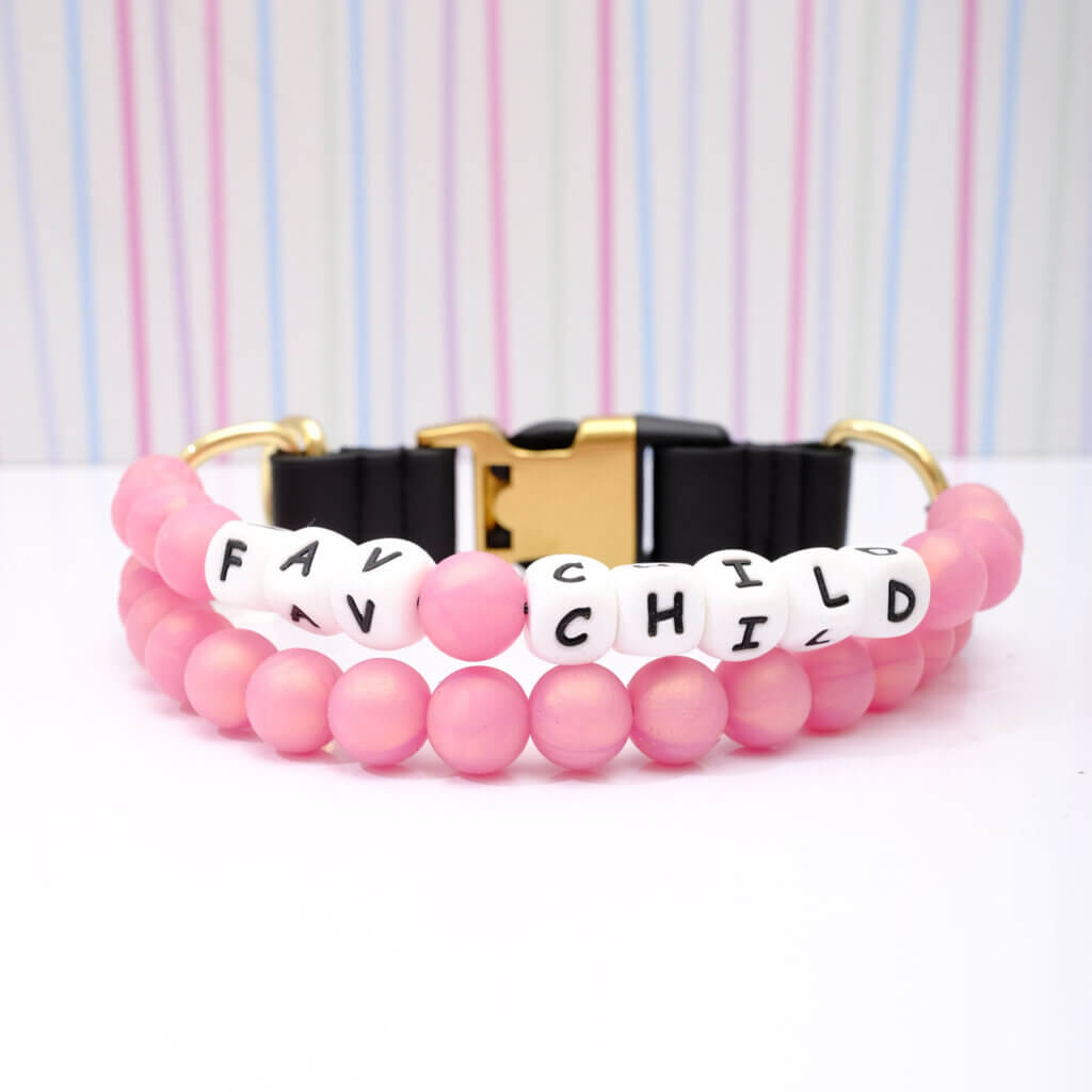 beaded dog collar fav child rose gold