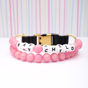 beaded dog collar fav child rose gold