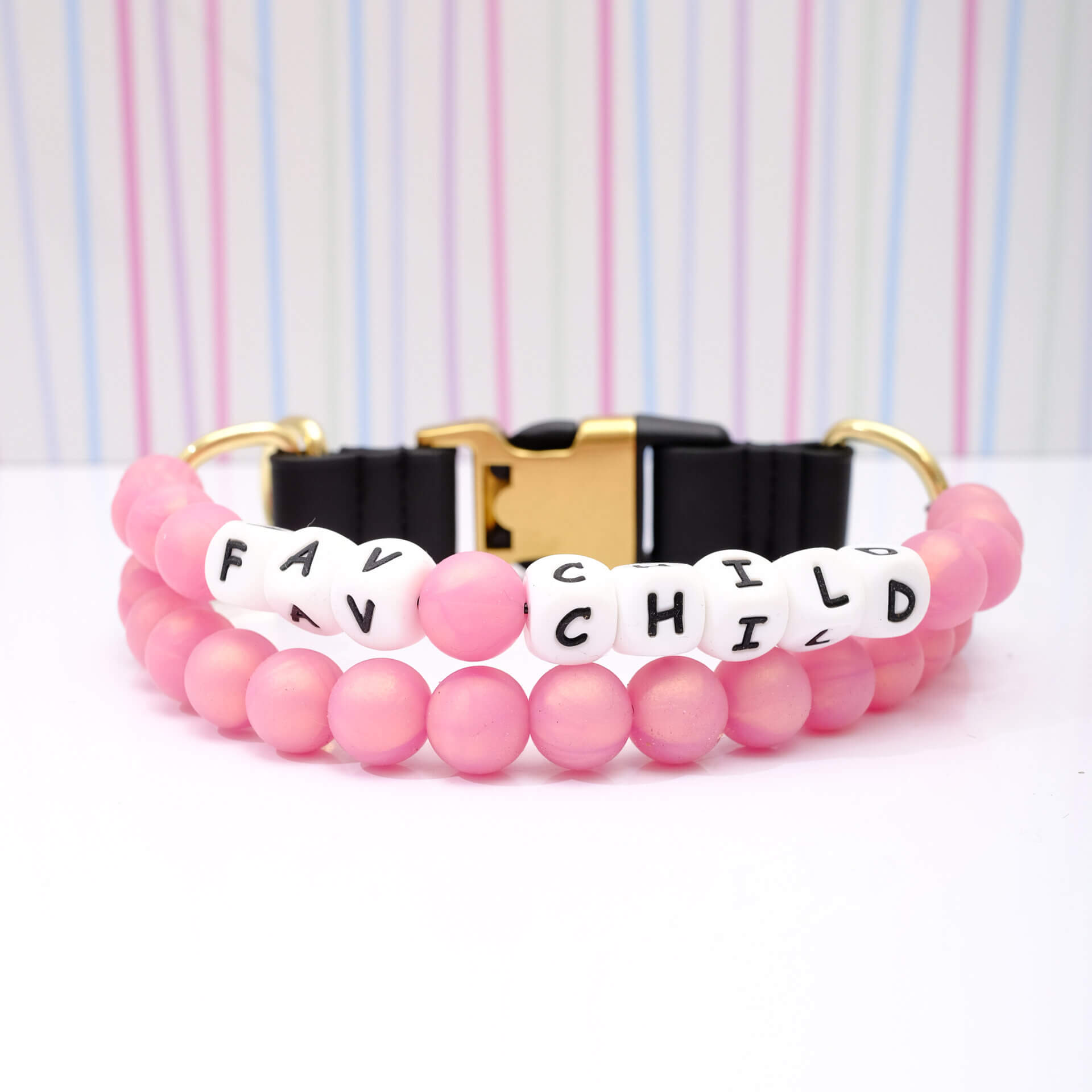 beaded dog collar fav child rose gold