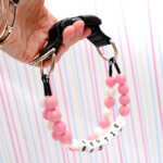 Rose Gold Dog Collar | Beaded Pink Necklace Collar