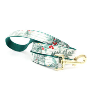 winter berry laminate leashes green