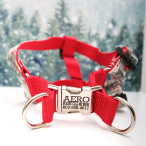 winterberry dog harness engraving ID