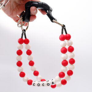 xmas beaded collar double strand