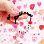 'Be Mine' Beaded Puppy or Toy Dog Collar