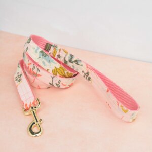 Lulu floral leash gold clip