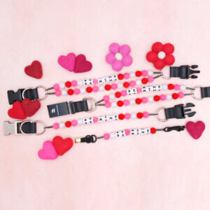 flat lay be mine valentine collars brighter