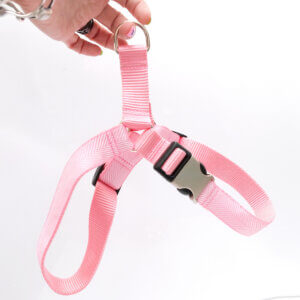 pink easy on herringbone harness
