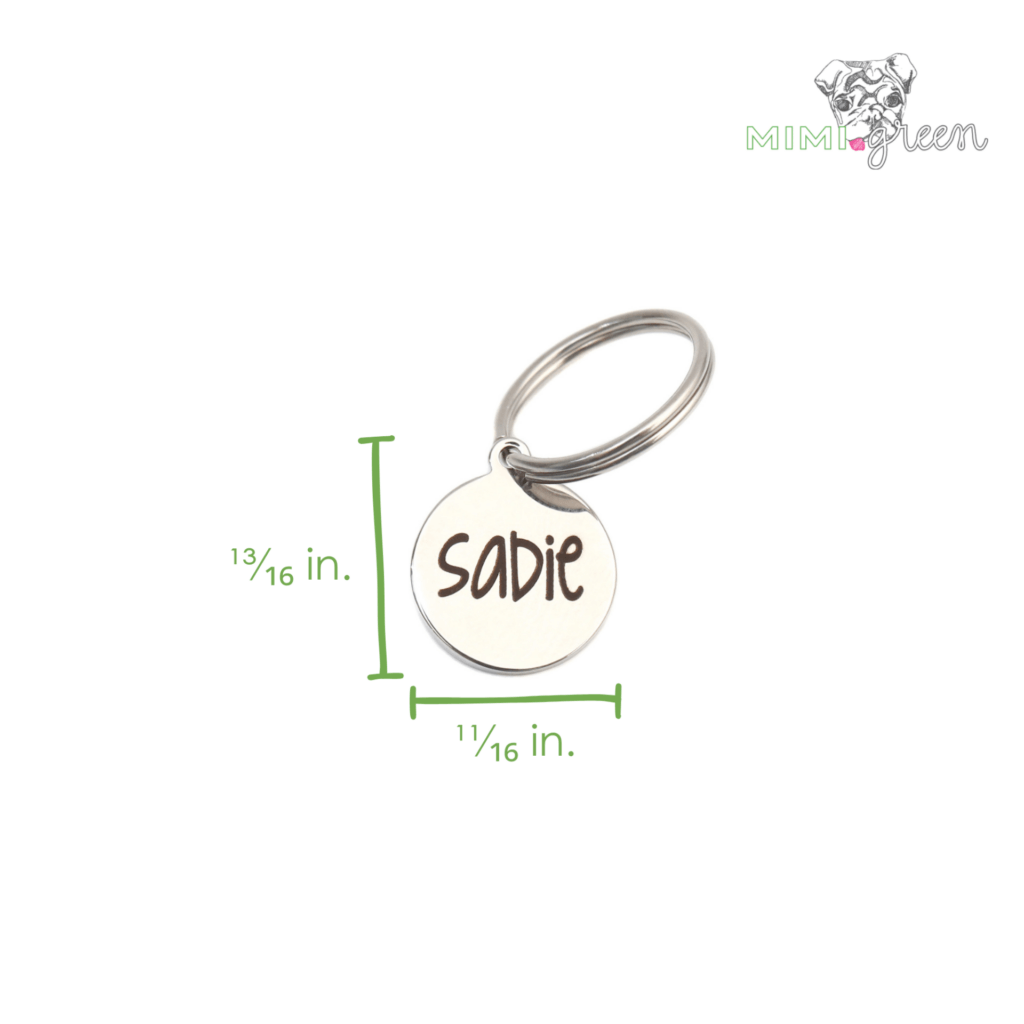 small round id tag size