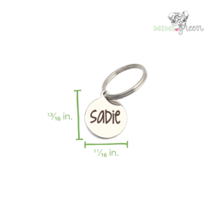 small round id tag size