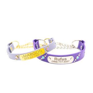 studded waterproof martingale collars comet detail