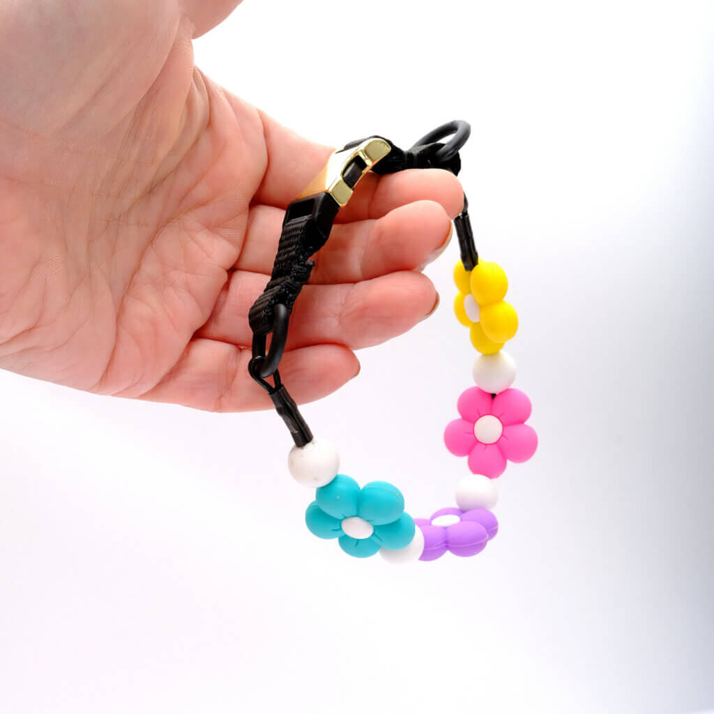 puppy collar flower beads