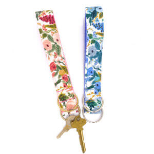 Alternative view of Petite Rose Floral Wristlet Key Fob