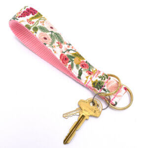 petite rose pink key chain fobs rifle paper co