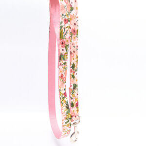 pink petite rose dog leash custom