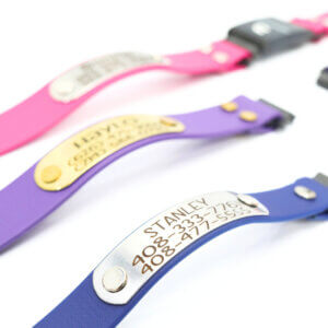 fi compatible waterproof belt buckle nameplate collars