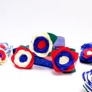 wildflower independence day dog collar accessory