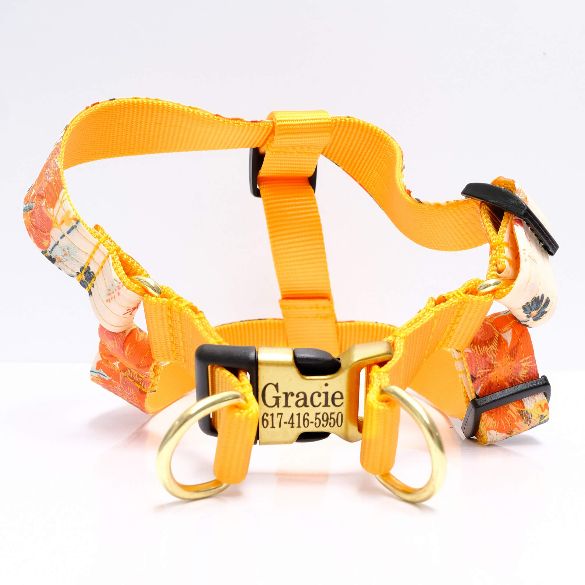 hazel dog harness engraved