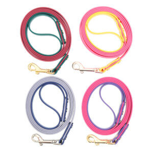 3_8 two tone waterproof leashes 4 colors