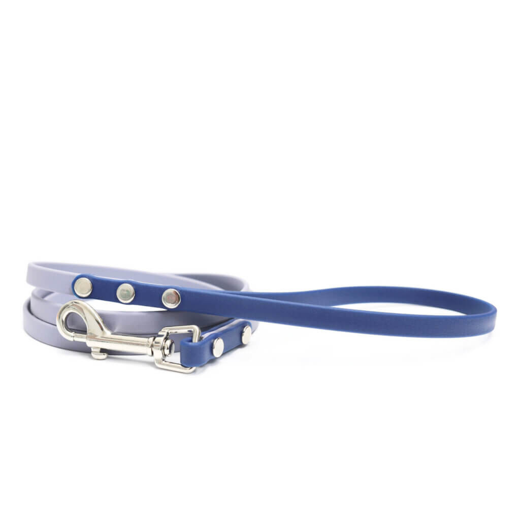 3_8 two tone waterproof leashes gris navy