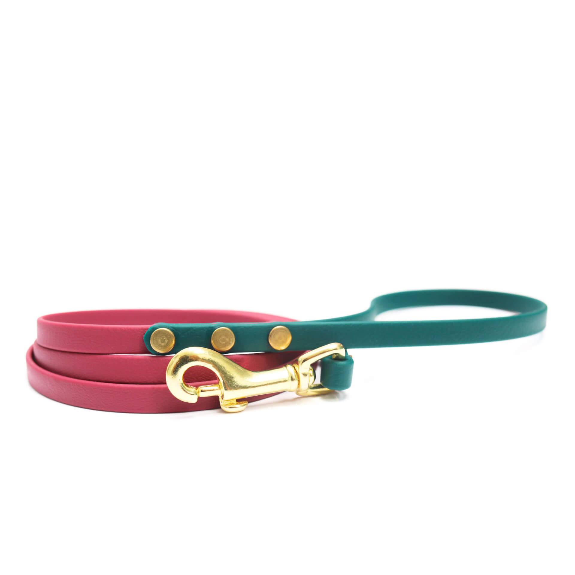 3_8 two tone waterproof leashes wine forest
