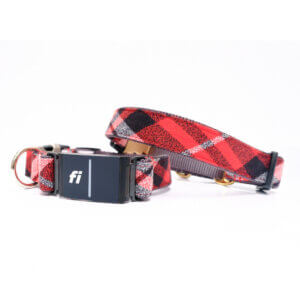 fi dog collar red flannel pjs