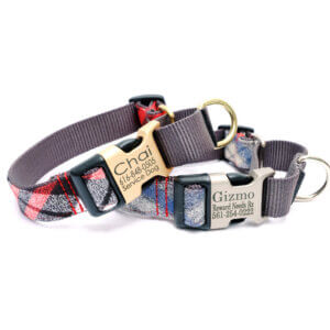 martingale dog collar flannel pjs
