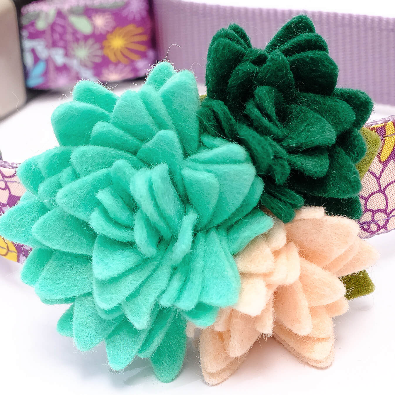 Teal Succulent Accessory