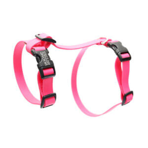 lightweight waterproof cat buckle harness pink
