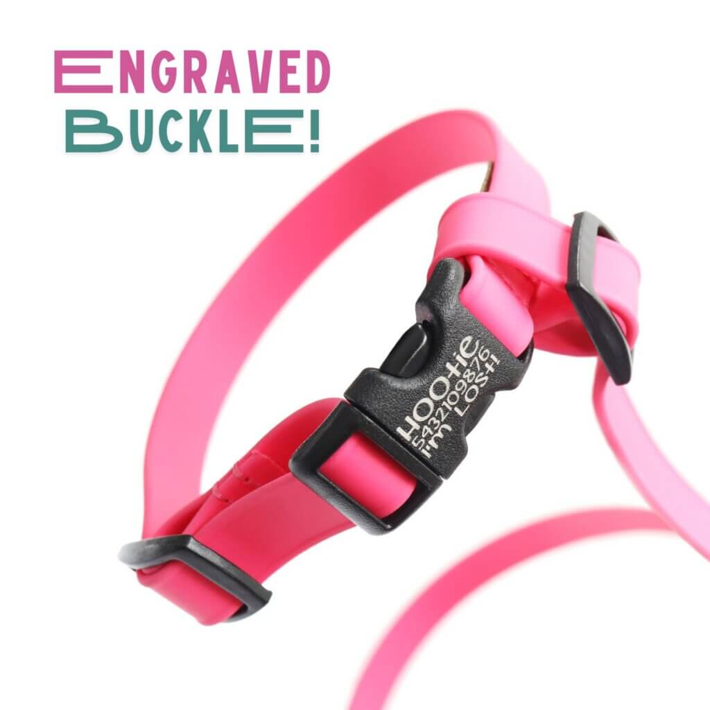 lightweight waterproof cat buckle harness pink (buckle engraving)