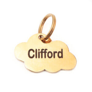 cloud id tags (gold) says Clifford