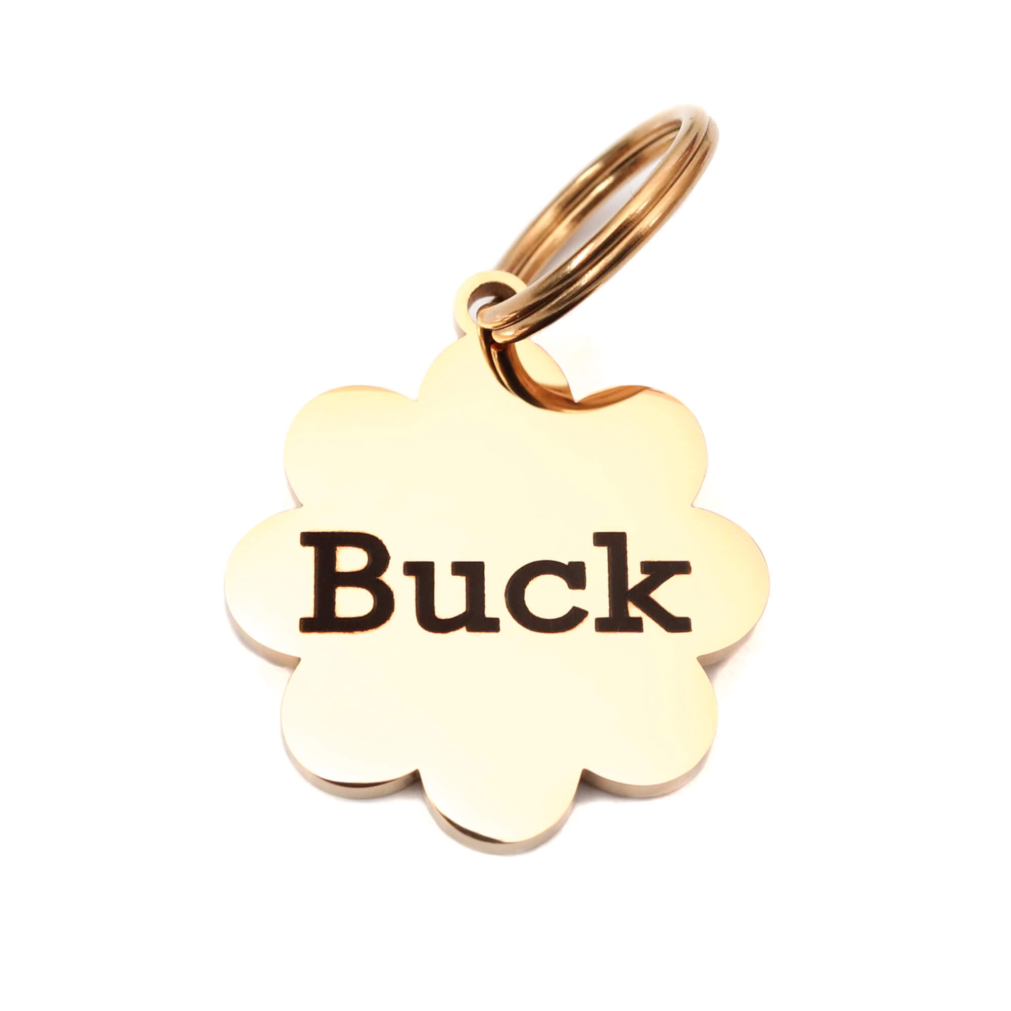 Gold Flower Tag