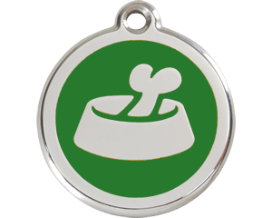 Red Dingo Bone In Bowl Tag - 11 colors!