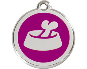 Red Dingo Bone In Bowl Tag - 11 colors!