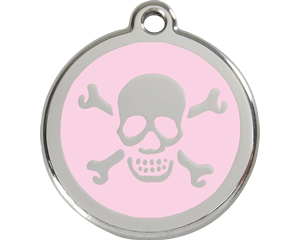 Red Dingo Skull and Crossbone Dog Tag - 11 colors!