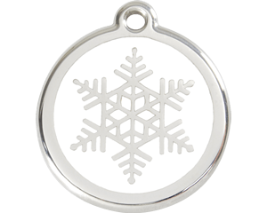 Red Dingo Snowflake Dog Tag