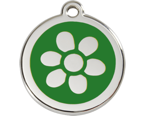 Red Dingo Flower Dog Tag - 11 colors!