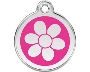 Red Dingo Flower Dog Tag - 11 colors!