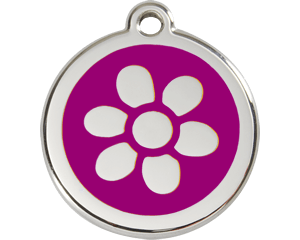 Red Dingo Flower Dog Tag - 11 colors!