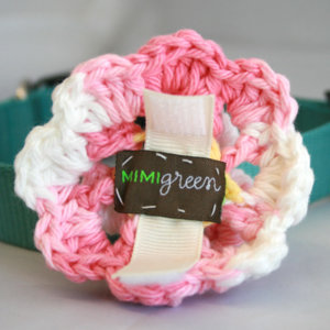 Strawberry Shortcake Dog Collar Flower