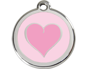 Red Dingo Purple, Red or Pink Heart Tag