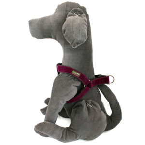 'Olive' Velvet Dog Harness