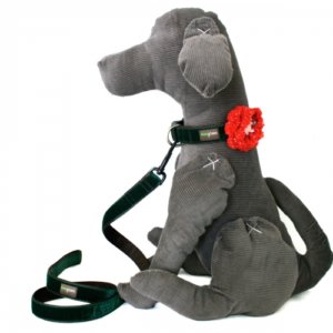 Holiday Tinsel Dog Collar Flower