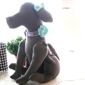 Robbin's Egg Dog Collar Flower