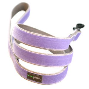 Violet Swiss Velvet Dog Leash