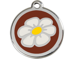 Red Dingo Daisy Enamel Dog Tag - 11 colors!